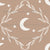 Moon & Star Lattice in Taupe Wallpaper - Count Sheep Collection Image