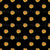 Yellow Sunflower dots on black - Sunflower collection Image