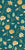 Indian florals (teal - jumbo scale) - Trailing yellow flowers on teal Image