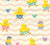 Cute Easter Chicks Hatching from Polka Dot Eggs on a Chevron Background Image