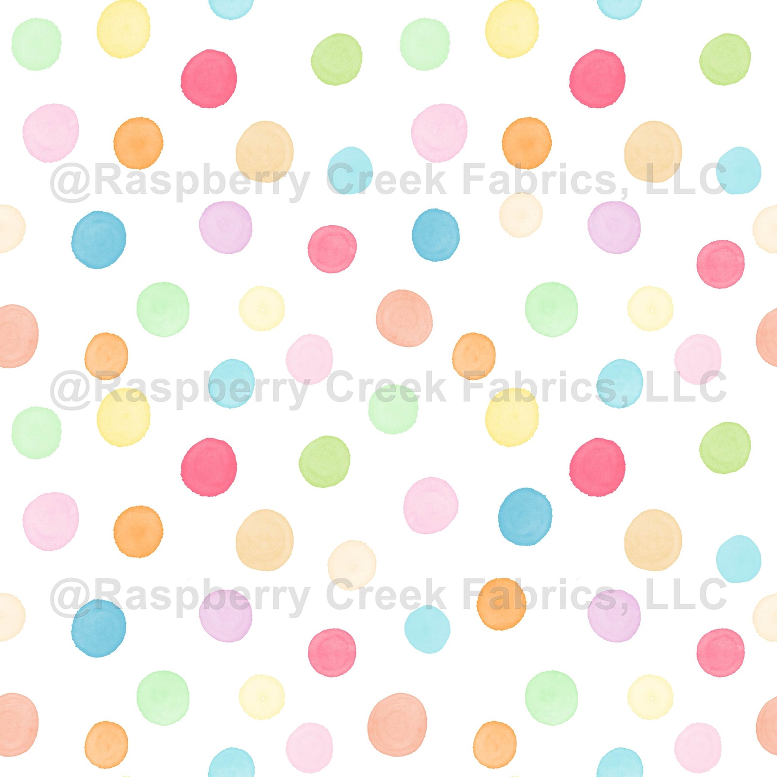 Watercolor, light blue, turquoise, pink, light pink, bright green, bright, orange, yellow, polka dots, birthday, girls, summer, spring, swim, white, hand drawn, kids