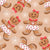 Gingerbread Girl Cookie on Tan Image