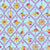 Golden Compass Roses Show the Direction to Travel with Pink Roses in Pink Squares of Geometric Placements on a Blue Background Image