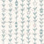 Seafoam Teal & Blush Pink Lantern Garland Stripe | Stars & Botanical Vines on Cream Ivory | Storybook Critters Collection by Brayberry Design [Large Scale] Image