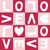 LOVE Blocks, Checkers, Pink and Red Image