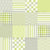 Pastel Green Rainbow Plaid Check Stripe Cheater Quilt Top Wholecloth Image