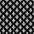 Fleur de Lis Pattern, French, Royal, White on Black Image