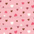 Textured Ditsy Hearts on Boho Pink Image