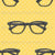 Back To School - Black Glasses On Yellow Image