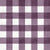 Faux Linen PRINTED Textured Gingham Plum Image