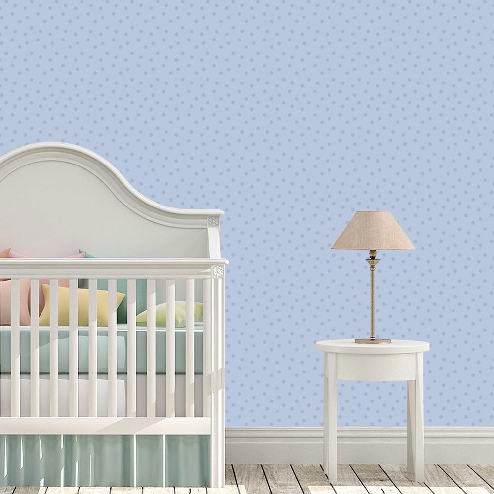 Modern Polka Dots 2 on Ice Blue