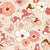 Floral Fungi by Mirabelleprint / Cream Background Image