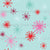 Christmas Snow Flurry Aqua Image