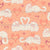 A Valentine Love Tail of Cats with Hearts in Peach Image