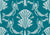 Damask Mermaids (on dark teal) Image