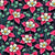 Bright Fuchsia Pink and Green Columbine Flowers Blooming Botanical Image