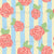 Country Retro Hand Drawn Floral in Pink, Blue, and Yellow Image