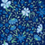Ditsy Florals in Navy Blue and Light Blue: A tossed pattern of dainty flowers Image