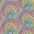 Pastel Rainbow Leopard Print on Grey Image