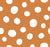Hand Drawn White Minimalist Organic Dots on Rust Orange Image