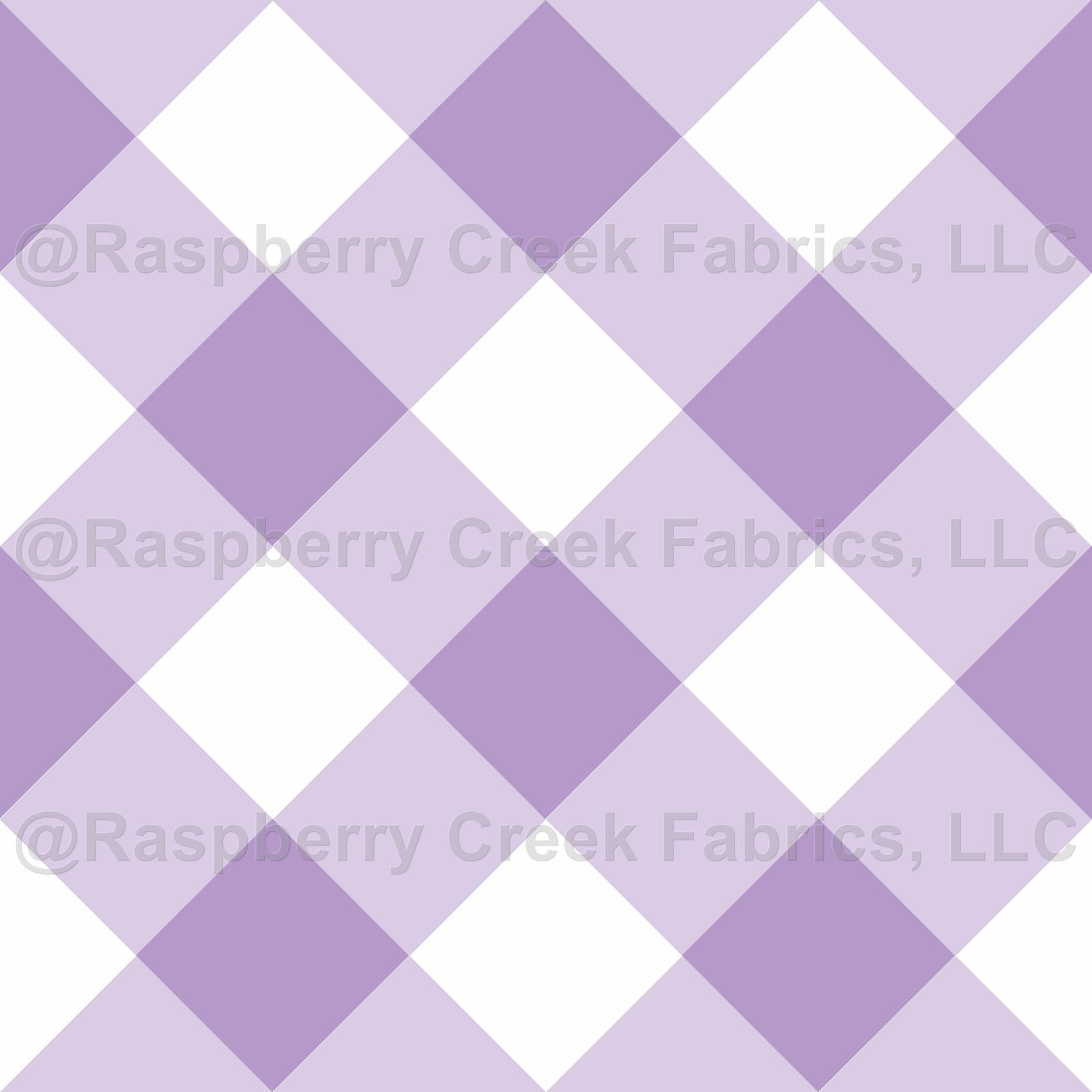 Retro Diamond Gingham in Lavender by Tessa Hall