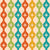 Mid Century Modern Colorful Atomic Starbursts on Ogee Shapes Image