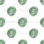 Polka dots simple green hand drawn Image