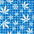 Marijuana Snowstorm on Blue Image