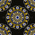 Navy and Gold Eyes on the Prize Dot Mandala Plain Pattern Image