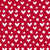 JOY Christmas stars & hearts red Image