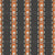 Halloween Vintage Bones Skull and Crossbones Stripe in Charcoal and Orange Image
