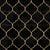 Black watercolor moroccan vintage decorative velvet seamless pattern Image