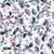 Charmed - Muted Gray and Magenta Pink Watercolor Floral Image