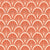 Art Deco Scallop Fans on Burnt Orange Image