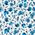 Poppy Skies Watercolor Blue Flowers on White, Poppy Skies Collection by The Enchanted Easel Image