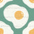 Sunny side up egg in Green, white, yellow - Chalk Art | #P230591 Image