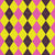 Argyle Pattern, Yellow Purple Pink, Orange Stitching Image