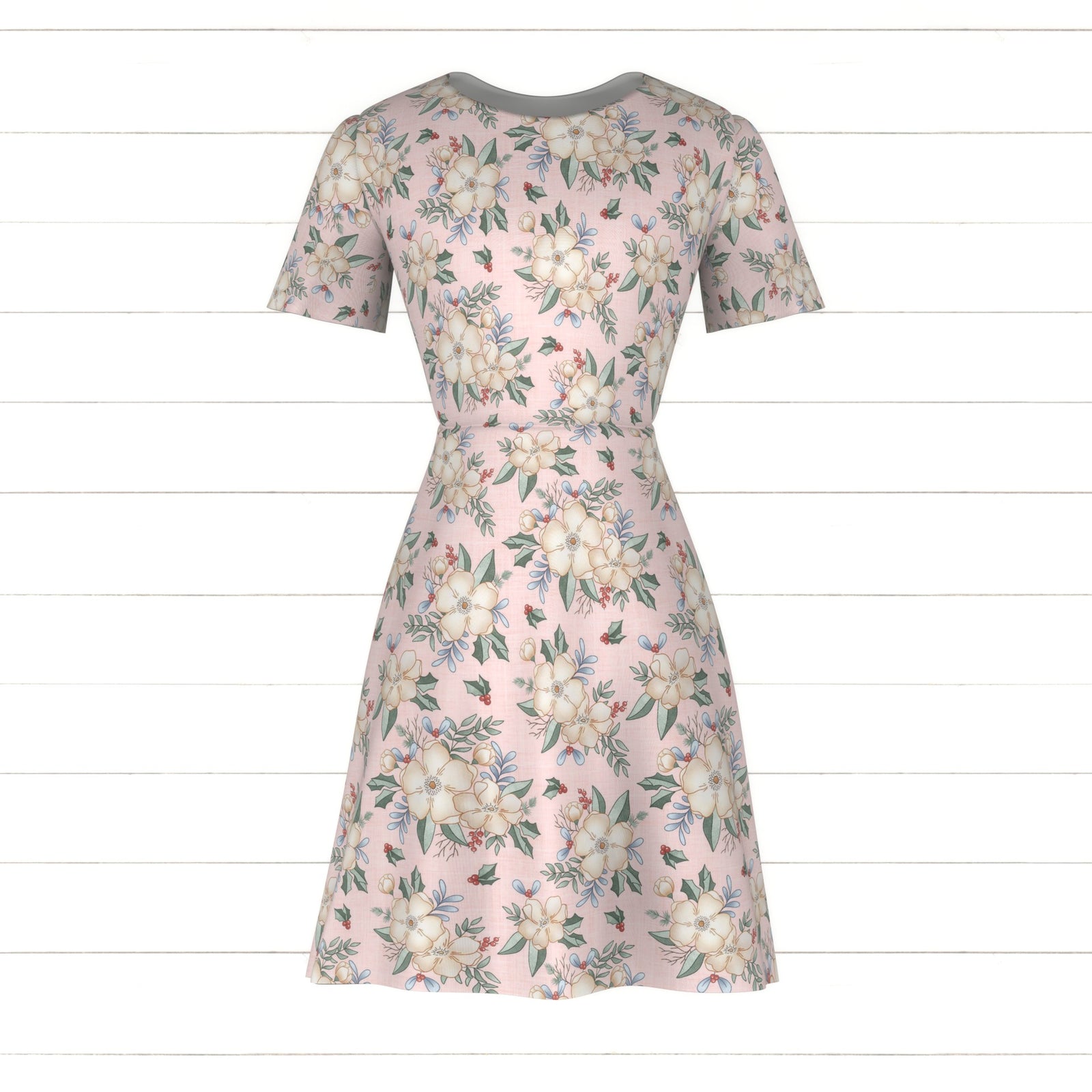 Winter Wonderland Floral Baby Pink