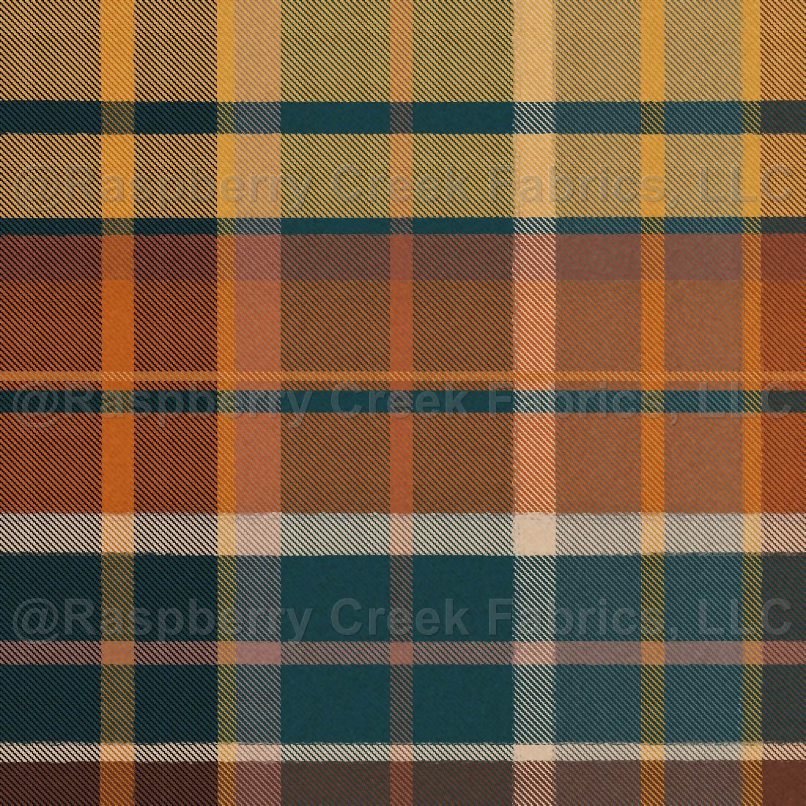 Woodsy Trail Flannel Plaid in Multi Teal
