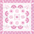 Handkerchief Floral Pink White, Aegean Summer by Stephanie Fiona Design Image