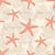 Starfihses and corals in a light sand seascape fabric Image