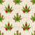 Cannabis Christmas Marijuana Leaves Candy Canes Ornaments Tan Image