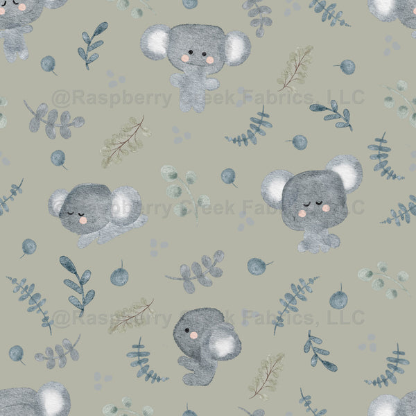 Koala Bears Sage Collection - Raspberry Creek Fabrics