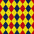 Argyle Pattern, Yellow Red Navy Blue, Black Stitching Image