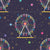 Ferris Wheel Night Carnival – Starry Fairground Print Image