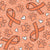 Awareness Ribbons and Paw Prints in Peach Image