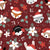 Christmas Woodland Critters by MirabellePrint / Dark Red Image