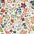 Watercolor Wildflowers - Off White/Cream Background - Tossed Floral - Fall/Autumn Flowers - Among the Wildflowers Collection Image