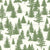 Pine Tree Forest Sage Green on Ivory Image