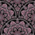 Dusky Rose Fronds Dot Mandala Art Deco Scallop Image